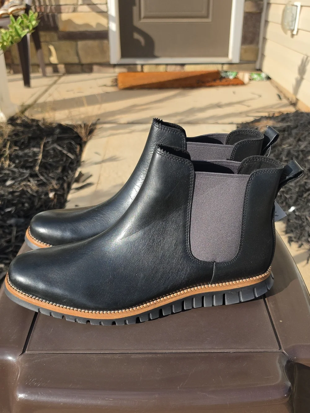 Cole Haan Men's ZERØGRAND Waterproof Chelsea Boots Size 13 Black